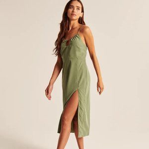 Abercrombie Keyhole Halter Midi Dress